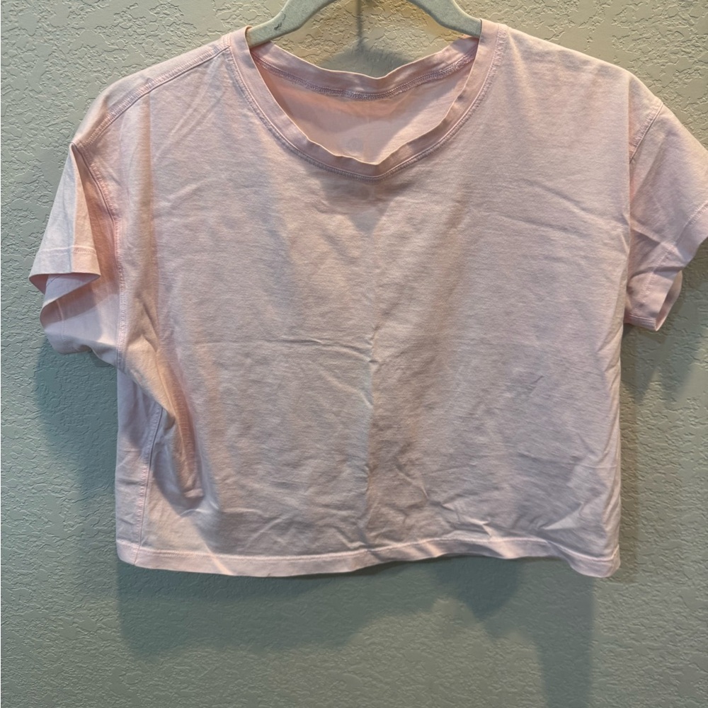 Light Pink Cropped T-Shirt Lululemon